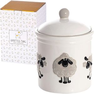 Keramische Voorraadpot met Schaap Ontwerp - Schattige Koektrommel voor Keukenopslag - 2250ml