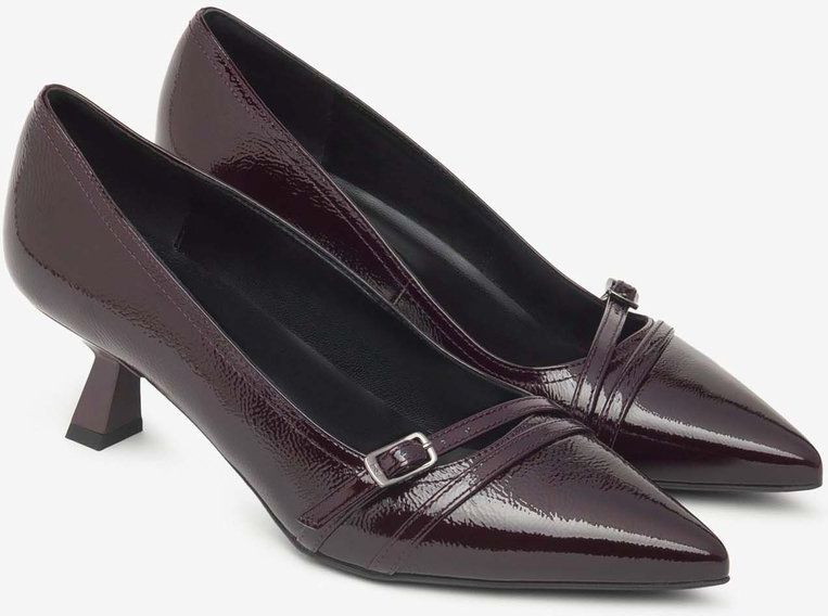 Nero Giardini - Pumps - Bordeaux - Glad Leer - Middelhoge Hak