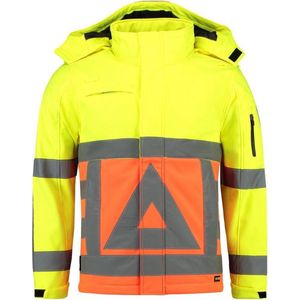 Tricorp Soft Shell Jack Verkeersregelaar -  403002 - Fluor Oranje-Fluor Geel - maat XXL