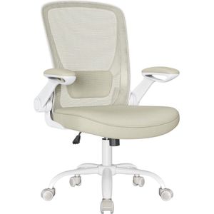 DailySupplies® Ergonomische Bureaustoel - Bureaustoelen voor Volwassenen en Kinderen - Gaming Stoel - Chair Kantelbaar - Beige