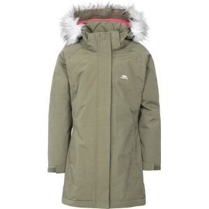 Trespass Childrens Girls Fame Waterproof Parka Jacket (Moss)