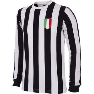 COPA - Juventus FC 1951 - 52 Retro Voetbal Shirt - M - Zwart; Wit