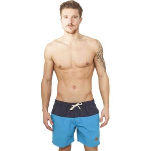 Urban Classics - Block Zwemshorts - XS - Blauw