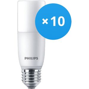 Voordeelpak 10x Philips CorePro LED Stick E27 9.5W 830 Mat | Warm Wit - Vervangt 68W