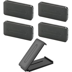 Veiligheidsgordelgesp verstelbaar voor auto - universeel voor kinderen en volwassenen - 5 stuks (zwart)