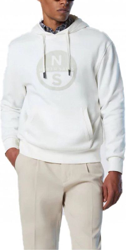 North Sails - HOODED SWEATER - Wit - Casual