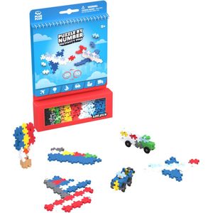 Plus-Plus Activity Pad – Puzzel by Number - Transport - 3990 - Bouwspeelgoed en puzzel - Constructiespeelgoed - Set met bouwstenen - Vanaf 5 jaar