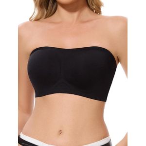 Gevoerde bandeau beha zonder beugel voor dames en meisjes - Zachte bralette met tube top design.