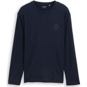 TOM TAILOR - Shirt - Nachtblauw - Lange Mouwen