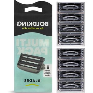 Sensitive Scheermesjes voor Mannen en Vrouwen - Scheerset voor Gevoelige Huid - set van 8 Razor Blades