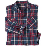 ATLAS FOR MEN - Geruit overhemd van flanel Cold Valley - Heren - Verkrijgbaar in grote maten - 4XL