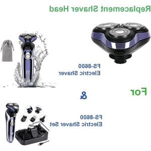 Vervangende scheerkop voor elektrisch scheerapparaat - originele vervangende scheerkop - 360° drijvend - IPX7 waterdicht - droog en nat scheren