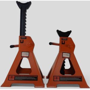 HDKTOOLS® Assteunen set 2 ton | 2000KG | 2 stuks | autokrik | garagekrik bok | 29cm - 43cm | garage steunen