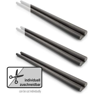 3x tochtstopper voor de deur - deurbodemafdichting - tochtstopper met dubbele afdichting - bescherming tegen tocht en geluid - 86 cm