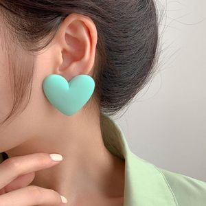 Hart Oorbel - Lichtgroen Hart Oorbel - aantrekkelijk oorbellen - Hart Oorknoppen - Oorknoppen - Trend oorbellen - Cadeau voor Vrouwen