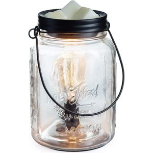 Elektrische Geurlamp in Mason Jar Stijl met Edison Gloeilamp