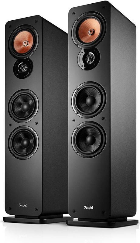Teufel - Ultima 40 Mk4 - Hifi Stereo Vloerstaande Speakers - Zwart - Kevlar Midrange Driver