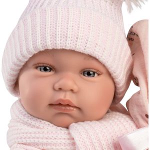 Llorens fullbody babypop meisje 43 cm met deken en speen