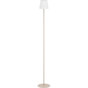 EGLO Fiorana Vloerlamp - E14 - Hoogte 140,5 cm - Zandkleur/Wit