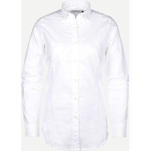 Steppin' Out Vrouwen Lauren Oxford Blouse Slim Fit Wit Katoen Maat: M