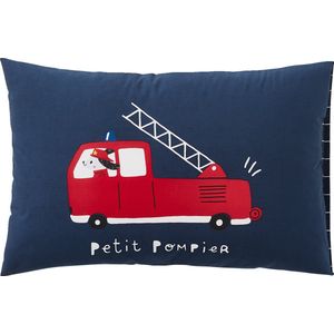 Vertbaudet - Set Dekbedovertrek + Kussensloop - Brandweerman - Voor Kinderbed