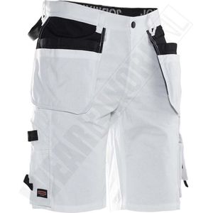Jobman 2132 Painters' Shorts Wit/Zwart maat C44