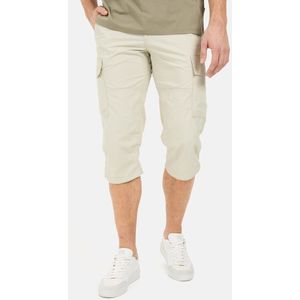 camel active 3/4 cargoshort met regular fit - Maat menswear-30IN - Beige