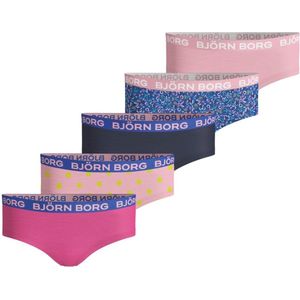 Bjorn Borg LA dot meisjes hipsters - 5pack - roze - maat 110-116