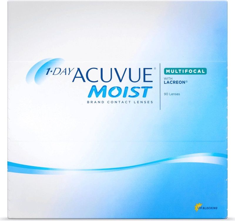 ACUVUE - 1-DAY MOIST MULTIFOCAL - Daglenzen - 90 pack - Hoog - BC 8.40 - Multifocale contactlenzen