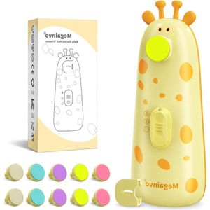 Elektrische Nagelvijl Baby nagelvijl veilige veilige baby-nagelknipper met licht 10 slijpen Heads Queit Baby nagel verzorgingsset voor pasgeboren baby tobler tenen verzorging oranje