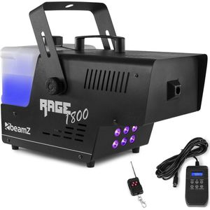 Rookmachine - BeamZ RAGE1500LED met draadloze en bedrade afstandsbediening