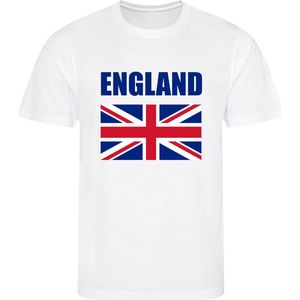 WK - Engeland - England - T-shirt Wit - Voetbalshirt - Maat: S - Wereldkampioenschap voetbal 2022