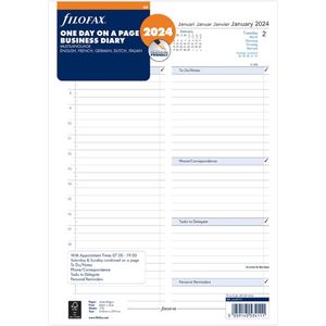 Filofax A4 2024 (business) 1 dag per pagina