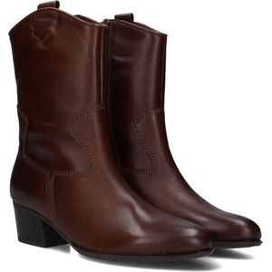 Gabor 681.2 Enkellaarsjes - Enkelboots met rits - Dames - Cognac - Maat 42,5