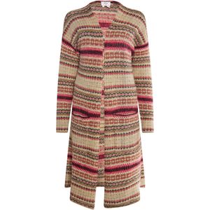 usha - FESTIVAL - Gebreid Vest - Herfstkleuren - Lange Pasvorm