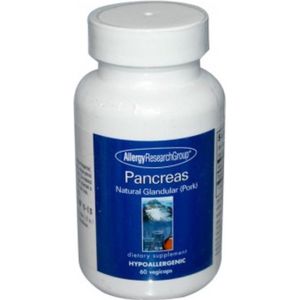 Pancreas Natural Glandular Pork 60 veggiecaps Allergy Research Group