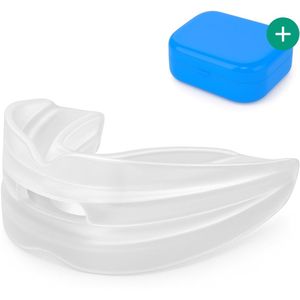 Anti Snurk Beugel PRO - Incl. doosje & Ebook - Verstelbaar - Voor een goede nachtrust - Bitje Knarsertanden - Apneu Knarsbitje - Transparant BPA vrij - Alyze