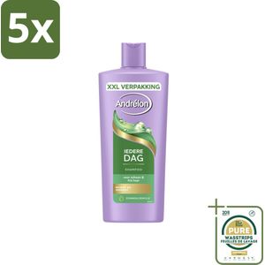 5 x Andrélon – Shampoo – Iedere Dag – 685 ml - Grootverpakking - Iedere Dag Shampoo - Zonnebloemolie Shampoo - Mild Shampoo - Haar Reinigen - Dagelijks Haarwassen