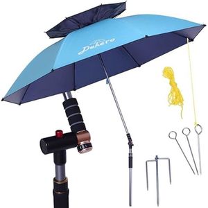 SHOP YOLO-strandparasol-220cm windbestendig parasol-UV-bescherming tot UPF 99+ tuinparasol-met grondanker-stevige kantelbare aluminium pole