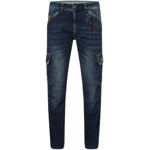 Timezone Regular RogerTZ Rough Navy Wash Cargobroek Heren