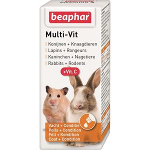 Beaphar multi-vitamine knaagdier en konijnen - 20 ml - 1 stuks