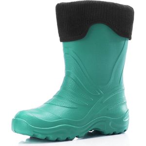 Ladeheid LA-LMG-861-Termix Dames Regenlaarzen - Rubber - Gevoerd - EVA - Waterdicht – Turquoise/Zwart – 28/29