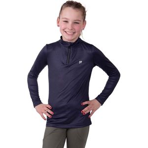 QHP Sportshirt Amina Junior - maat 128 - antraciet