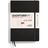 Leuchtturm1917 weekplanner + notities - agenda - 18 maanden 2024 - 2025 - hardcover - A5 - zwart