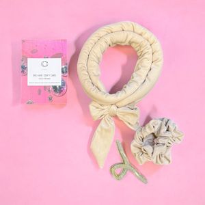 Heatless Curls Set - Disco Dreams Big Hair Don't Care - Haar Krullen Zonder Hitte - Tiktok - Blowout - Beste Heatless Curls 2024 - Haar rollers - Krullers - Haarkruller - Haarclip En Scrunshies - Zacht Om Te Slapen - Comfortabel - Overnight Curls
