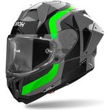 Airoh GP 800 Competition Carbon Zwart Grijs Groen Integraalhelm - Maat L - Helm