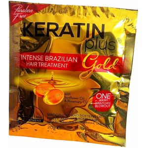 Keratine Plus Intense Brazilian Hair Treatment, 6 x 20 ml