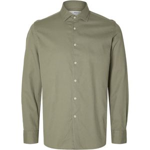 Selected - Heren Overhemden Regbond Regular Fit Overhemd Vetiver - Groen - Maat S