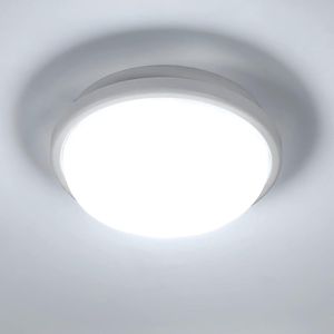 Goeco Plafondlamp - 16.4cm - Klein - LED - 15W - 1490lm - IP54 - Koel Wit Licht - 6500K