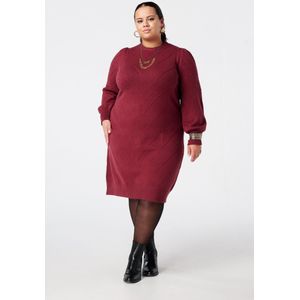 MS Mode Jurk Gebreide jurk met ballonmouwen